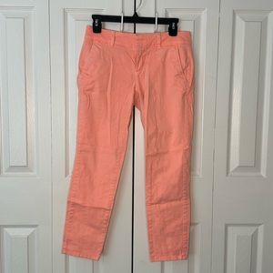 Loft Petite Peach Khaki Pants 2P